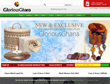 Tablet Screenshot of gloriousghana.com